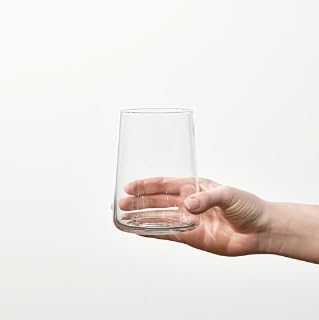 Vasos de cristal de 490 ml con diseño elegante juego de 6 piezas 2