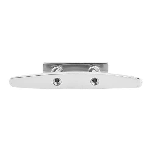 FILFEEL 2PCS Open Base Boat Cleat 5-Inch Universal Fit for Watercraft, Yacht, Kayak, Jet Ski, Dock & Deck – 316 Stainless Steel Welded Mirror Polished