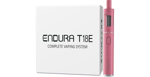 INNOKIN Endura T18E Vape Pen Kit (Pink) 1000mAh Battery, Prism T18E Atomizer, Easy-to-Use Starter Kit for Beginners - Electronic Cigarette with Optimal Performance and Reliability No Nicotine