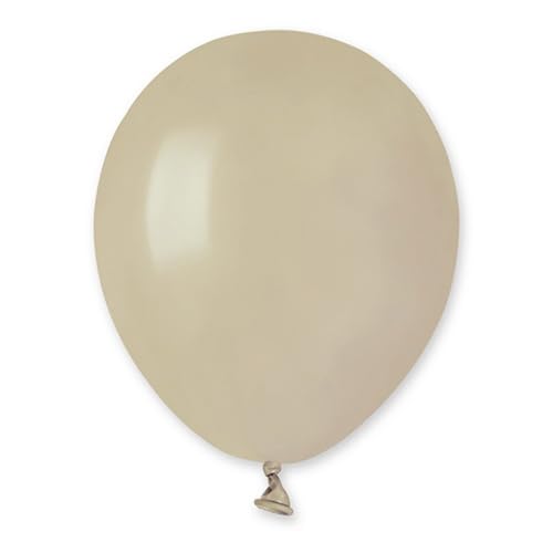 Biobased Natural Rubber Mini Latex Balloons 13cm / 5 in - Pack of 50 (Latte Cream)