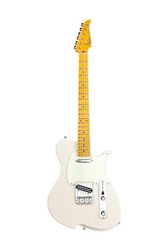 Vola Vasti V3 MC Guitare électrique, corps en frêne, manche en érable, frettes en nickel, manche en C moderne, fabriquée au Japon (Vintage Blanc) - Les Beatles, Paul McCartney, John Lennon, RIngo Starr, George Harrison Vola Vasti V3 MC Guitare électrique, corps en frêne, manche en érable, frettes en nickel, manche en C moderne, fabriquée au Japon (Vintage Blanc)