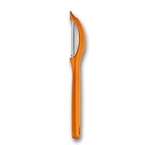VICTORINOX(ビクトリノックス) ピーラー 食洗機対応 切れ味がよい縦型皮むき器 波刃 オレンジ ダブル波刃で柔らかい皮も固い皮もスムーズにむける ユニバーサルピーラー 7.6075.9