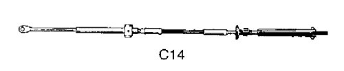 Osculati 45.014.20 - Cavo telecomando C14 da 20'