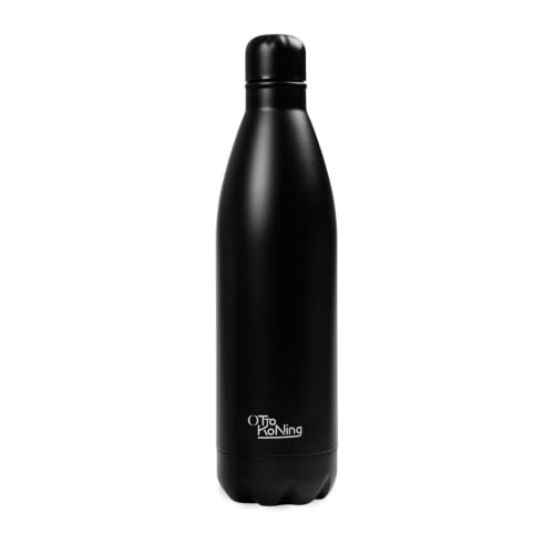 OTTO KONING Botella Térmica de Agua Acero Inoxidable 1 Litro Doble Pared