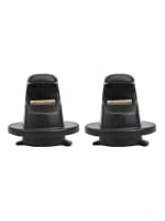 2er Set Sonnenblenden Clip Haken 5G0857561B Verschleißfest(Black) – Ansicht 3