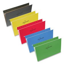 Blue Legal Size Hanging Folders - 25 Per Box, 11 Point Thickness, 100% Recycled, Made In Canada