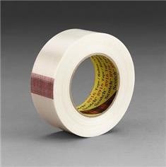 3M Scotch 8916V Clear Filament Strapping Tape - 48 mm Width x 110 m Length - 6.8 mil Thick - 69040 [PRICE is per ROLL]