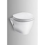 Toto (CWT418MFG-1#01) Aquia Wall-Hung Toilet and In-Wall Tank System-1.6-GPF / 0.9-GPF, Cotton
