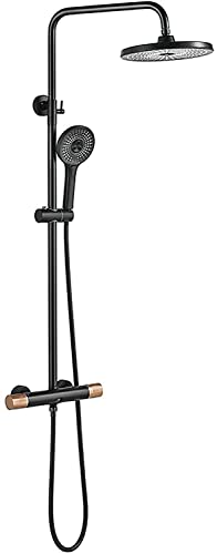 Robinet de douche avec mitigeur double sortie et pommeau effet pluie pour un confort total