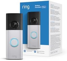 Ring Akku-Videotürklingel Plus (Battery Video Doorbell Plus) (neueste Gen.), Kabellose Türklingel-Kamera, Retinal 2K, 6x-Zoom, Schnellwechsel-Akkupack, 30 Tage Testphase für Ring-A