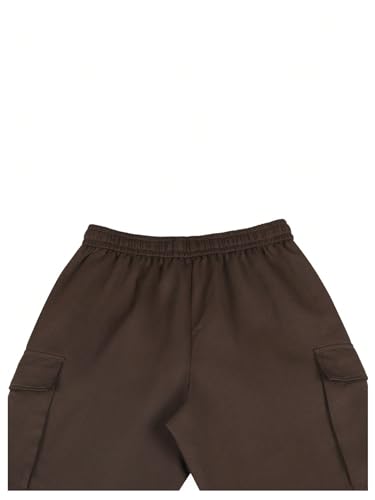 SOLY HUX Men's Baggy Cargo Pants Drawstring Straight Leg Streetwear Sweatpants with Pockets4