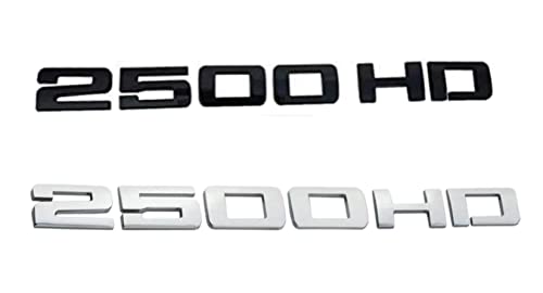 Image of 2X 2500HD 2500 HD Emblems 3D Decal Badges(Black)