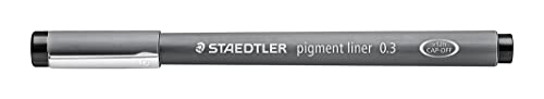 Staedtler pigment liner penna fineliner nero 0.3 mm - astuccio da 1...