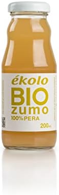 Ekolo Zumo de Pera Ecológico, 100% Exprimido, 12 Botellas x 200 m...