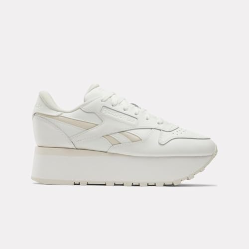 Reebok Womens Classic Leather Triple Li Sneaker, Chalk/Chalk/Alabaster, 8.5
