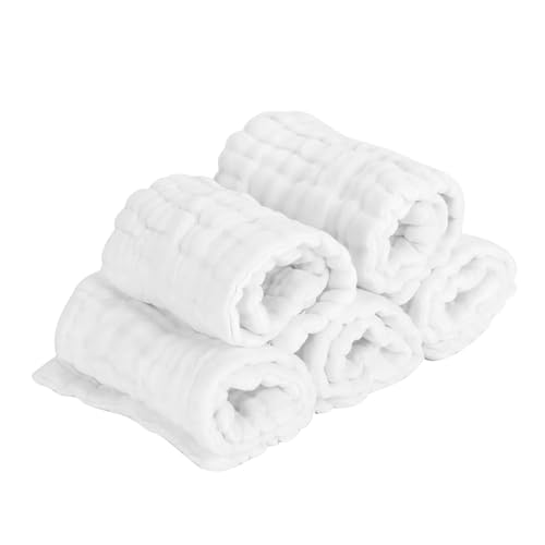 Miniatura 7 de Viagasafamido Pañales De Gasa Para Bebé, Algodón Suave, Reutilizables, Lavables, Alta Absorción, 46x15 Cm, 5 Unidades