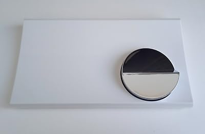 PLACCA BIANCA COMANDO CROMATO SERIE 2000