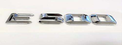 Emblema E500 plateado de cajuela para reparar la insignia desgastada de autos 2007-2013