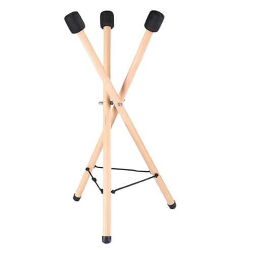 DEARMAMY Handpan Ständer aus Holz Verstellbares Dreibein Stativ...