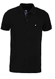 Armlänge: Kurzarm Tommy Hilfiger Herren Shirt Contrast Placket Regular Polo Mw0mw19379 Schwarz XL