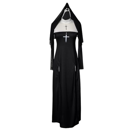 Robe sexy adulte gothique et mystérieuse pour jeu de rôle et fête d'Halloween