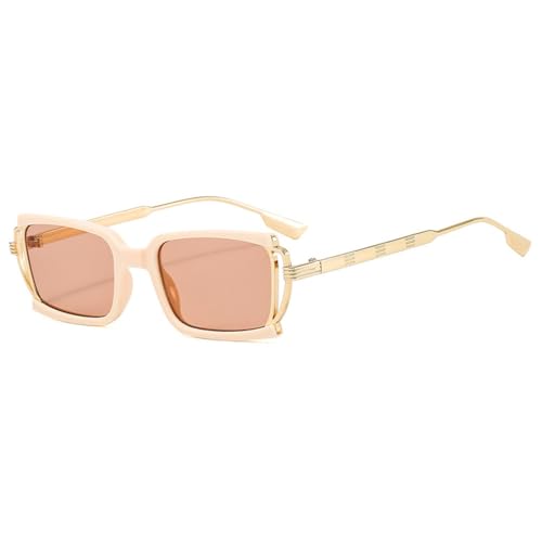Retro shades rectangle femmes pour adopter le look minimaliste en terrasse
