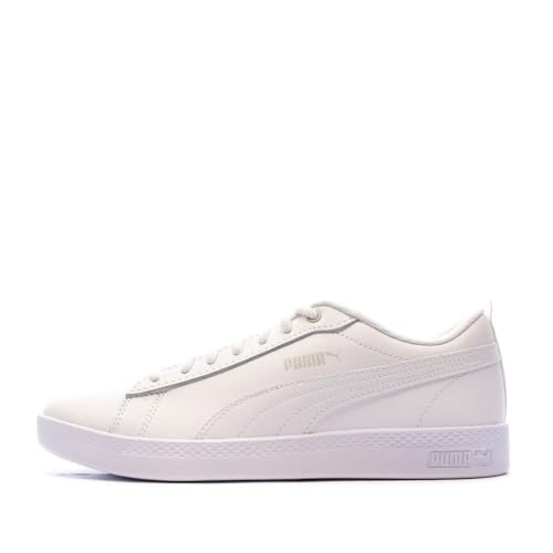 PUMA Women Smash Wns V2 L Baskets, Puma White Puma White, 38 EU