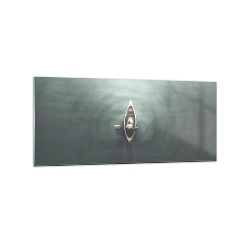 Tableau en verre 120x50cm pour illuminer un salon sombre ou exigu