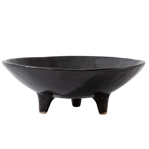 CM CHIC MONDAY 6" Decorative Bowl, Multi-Purpose Black Decorative Bowls