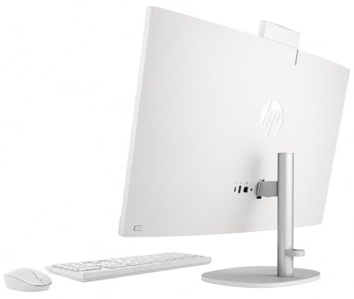 Image of Customizable HP 27 inchFHD Touchscreen All-in-One Business Desktop PC, Intel Core Ultra 7 Up to 4.8GHz, 16GB /32GB /64GB DDR5 RAM, 512GB /1TB /2TB SSD, Webcam, USB-C, Wireless KB&Mouse, Windows11, White