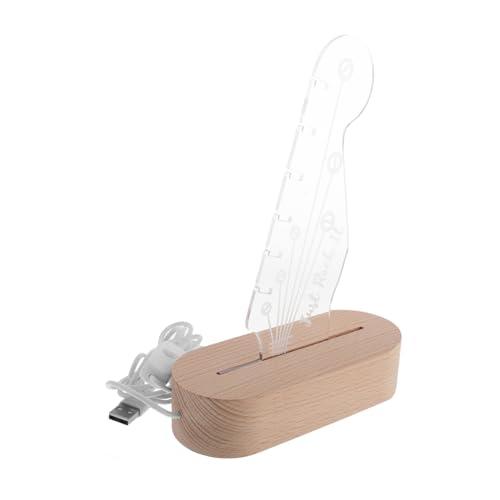 ERINGOGO ギターピックスタンド 光るギターピックラック ギターピックディスプレイホルダー ギターピックホルダー常夜灯 アコースティックギターピックラック ライトアップピックホルダー アクリル