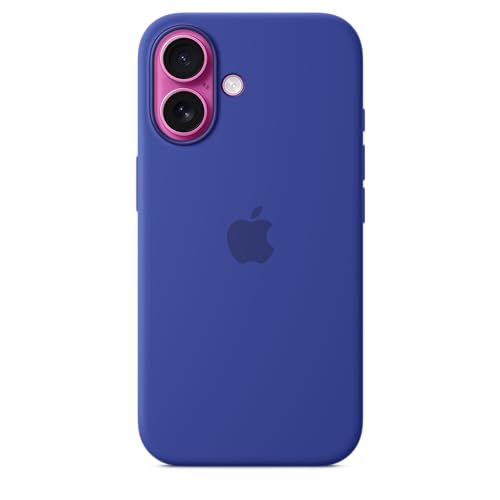 Image of Apple iPhone 16 Silicone Case with MagSafe and Camera Control: Lightweight Phone Case, Wireless Charging Compatible, Smooth Matte Finish; Ultramarine