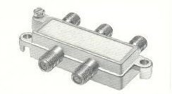 Répartiteur coaxial Gemini M61002 pour brancher deux télévisions sur une prise