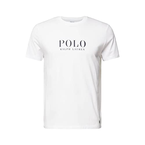 Ralph Lauren T-Shirt Uomo Bianco T-Shirt Casual Con Stampa Logo L