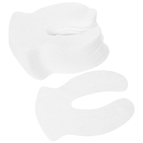 VALICLUD 1000piezas Parche Ocular De Algodón Blanco Almohadilla Ocular Desechable Hidratante Mascarilla De Papel De Algodón Para Uso Doméstico