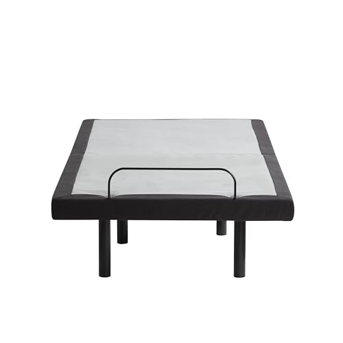 Image of Nestl Twin XL Adjustable Bed Frame with Massage and Wireless Remote, Electric Base with Head and Foot Incline, Zero Gravity, USB Ports, Under Bed LED, No Box Spring Needed