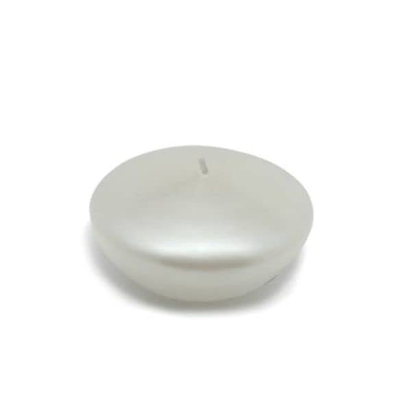 CFZ-076-0 3 in. Floating Candles, Pearl White - 12 Piece per Box