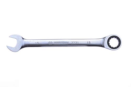 KING TONY 373115M Combination Wrench Con Ratchet 15mm for DIYers & Professionals, Built for Repair and Installation tasks 15mm - Image 2