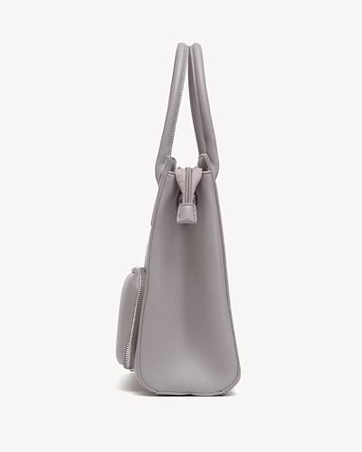 Image of NEWBELLA Women's Grey Vegan Leather Tote Bag