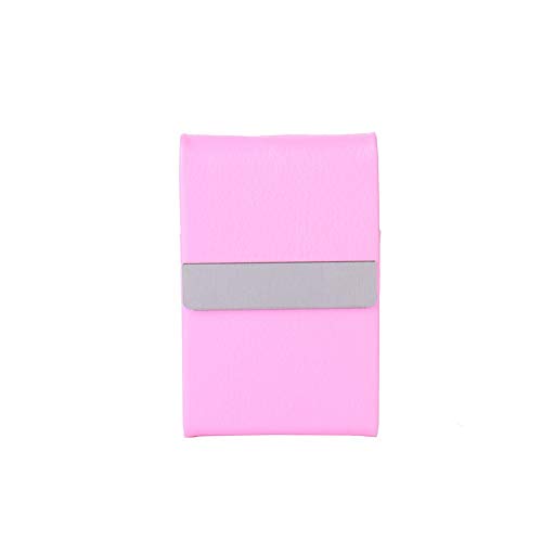 Josietomy Zigarettenetui aus PU-Leder mit Flaschenhalter, für Männer und Frauen, Unisex, Schwarz / Kaffeebraun/Rosa / Violett) Cover