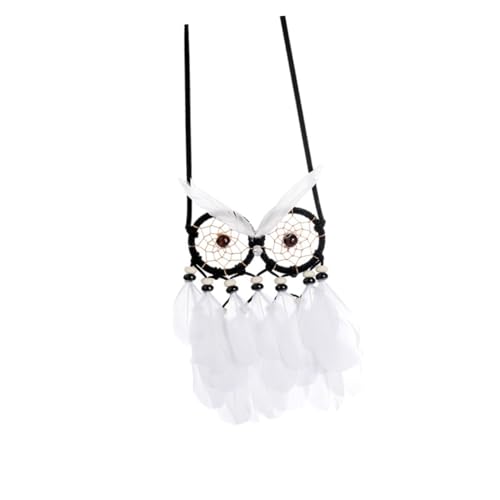 Ciieeo Owl Dream Catcher Valentine’s Catcher Pendant Valentines Dreamcatcher Hanging Pendant Decoration for Bedroom Home Decor