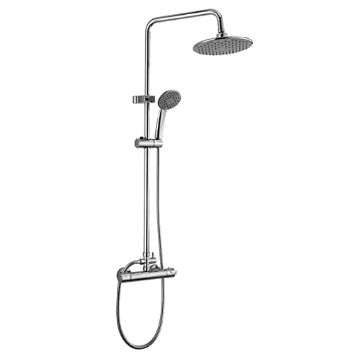 Systèmes de pomme de douche de pluie thermostatique 38 ℃ avec kit mural complet