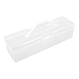 NOLITOY Recipiente para Cake Roll Transparente de Plástico Pp, Caja Portátil para Almacenar Pasteles, Molde para Cake Roll, Estuche Hermético para Refrigerar y Conservar, 1 Reutilizable