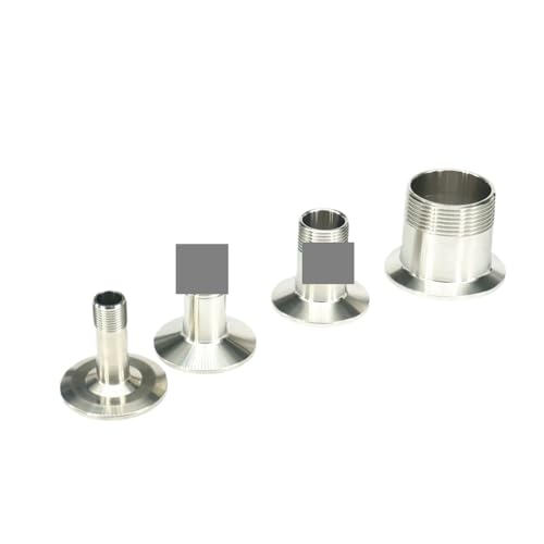 DSZUJTYROP 1pc 3/8' BSPT Male Thread x 0.5' Tri Clamp 304 Stainless Steel Ferrule Pipe Fitting