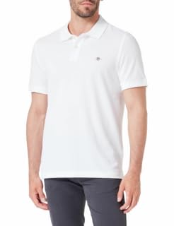 GANT REG Shield SS Pique Polo, White, S Homme
