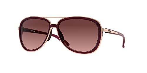 Oakley OO4129 Sunglasses Bundle: OO 4129 SPLIT TIME 412902 Crystal Raspberry and Medium Black leash Accessory kit