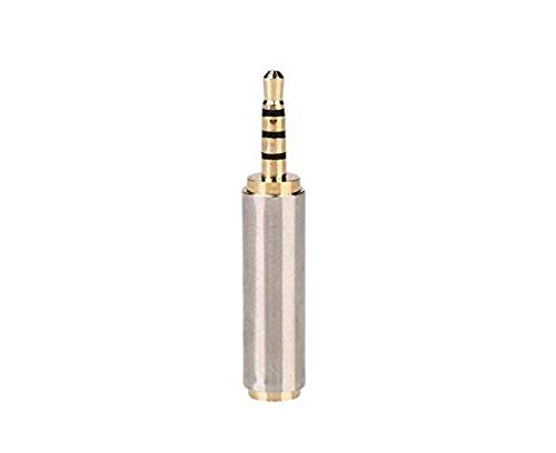 Image of Gold Audio 2.5mm Plug Male to 3.5mm Jack Female Aux Stereo Headphone Adapter
