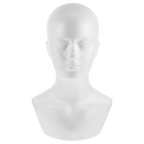Cabeza de espuma con base estable para modelado de pelucas y escaparates 2