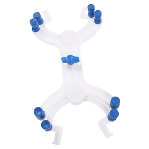 HOMOCONO Aluminum Butterfly Clip Double Micropipette Laboratory Clamp Aluminum Clamp Aquarium Titration Clamp Test Tube Holder Aluminum Tube Titration Kit Thermocouple Rod