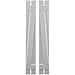 Ekena Millwork ARW102SB207X79PRH Americraft Two 2 Exterior Real Wood Spaced Board-n-Batten Shutters w/Z-Bar (Per Pair), 7 1/2"W x 79"H, Primed